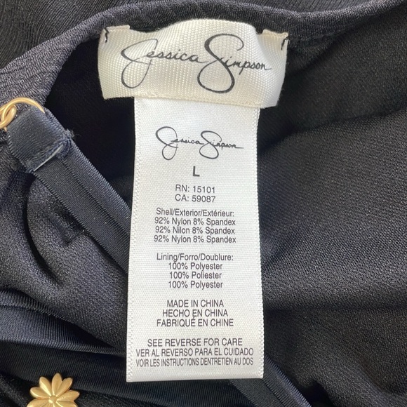 NWT Jessica Simpson One Piece Swim Suit Size L - Picture 7 of 7